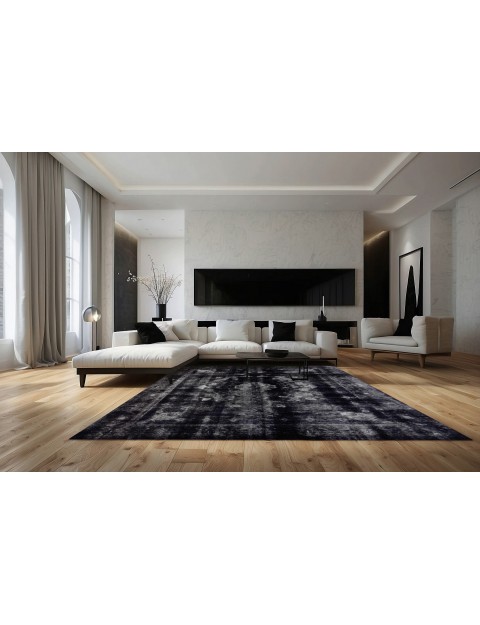 Schwarz Persien Vintage Perserteppich  385 x 288 cm