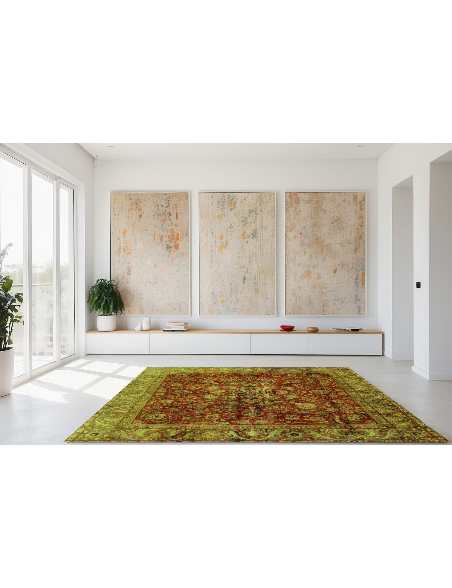 Alfombra persa vintage   277 x 277 cm