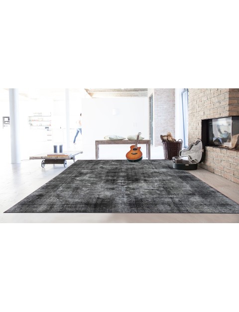 Schwarz Persien Vintage Teppich  373 x 276 cm