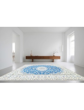 Blau Persien Nain Perserteppich  308 x 200 cm