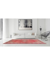 Röda Persien Tabriz Matta  286 x 199 cm