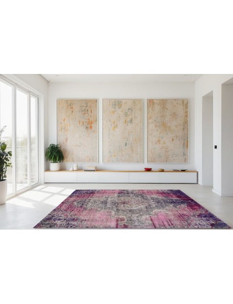 Purper Perzië Perzisch Vintage Tapijt  232 x 184 cm