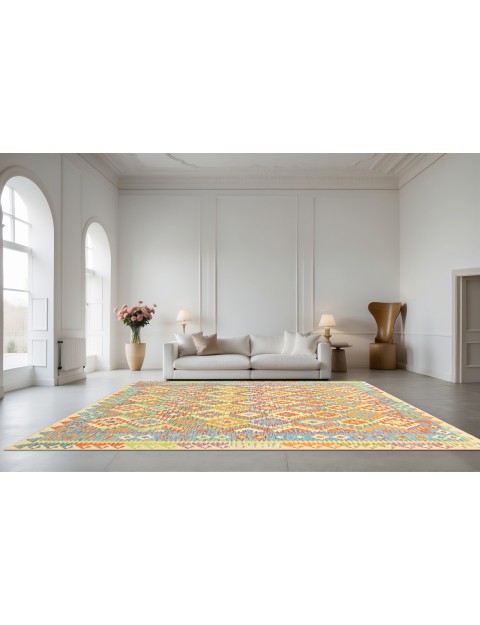 Mehrfarbig Afghanistan Kelim  299 x 204 cm