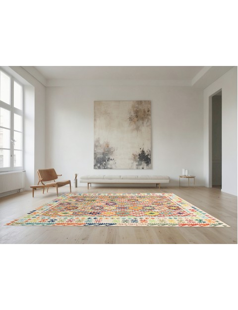 Mehrfarbig Afghanistan Kelim  301 x 204 cm