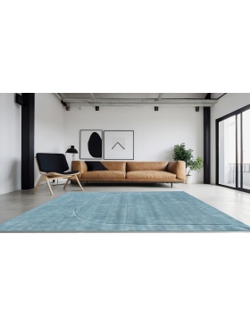 Blå India Pure Ull 300 x 200 cm - view 1