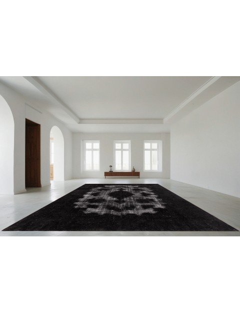 Schwarz Persien Persischer Vintage Teppich  450 x 290 cm