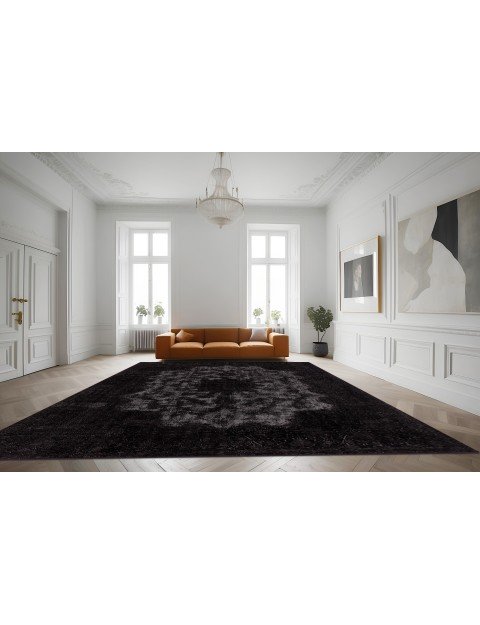 Schwarz Persien Persischer Vintage Teppich  490 x 300 cm