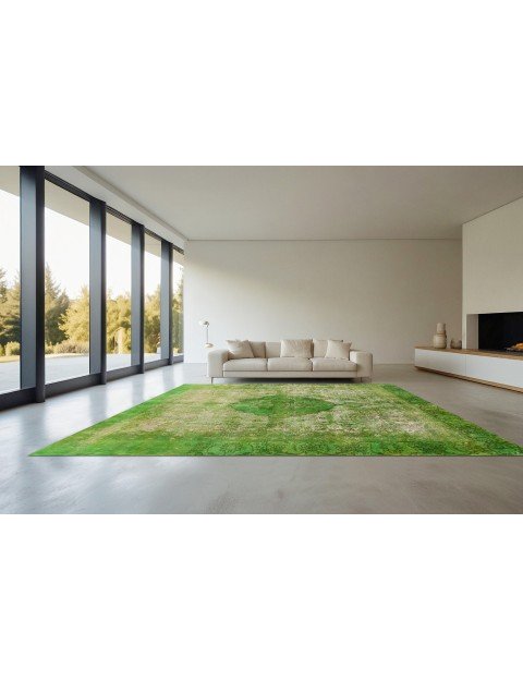 Vert Persan Tapis Persan vintage  353 x 264 cm