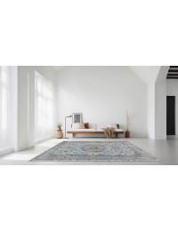 Blau Türkei Vintage Teppich  283 x 177 cm