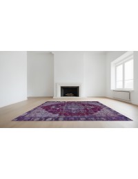 Lila Persien Vintage Teppich  273 x 180 cm