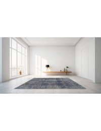 Blu Persiano Tappeto Vintage 244 x 157 cm - view 4