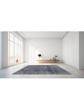 Blauw Perzië Vintage Tapijt  244 x 157 cm
