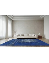 Blå Persien Vintage Tæppe  341 x 254 cm