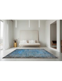 Blauw Turkije  Vintage Tapijt  288 x 181 cm