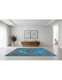 Bleu Turc  Vintage Tapis  294 x 178 cm