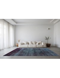 Lila Persien Vintage Matta  291 x 192 cm