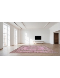 Rosa Türkei Vintage Teppich 272 x 180 cm - view 1