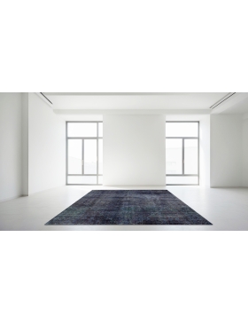 Azul Persia Alfombra vintage 235 x 206 cm - view 4