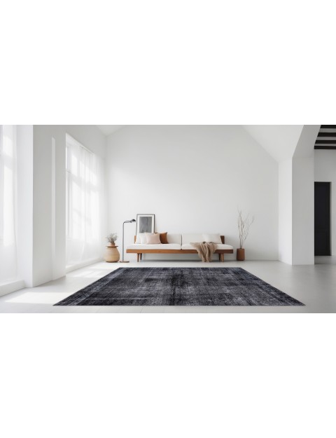 Schwarz Persien Vintage Perserteppich  272 x 180 cm