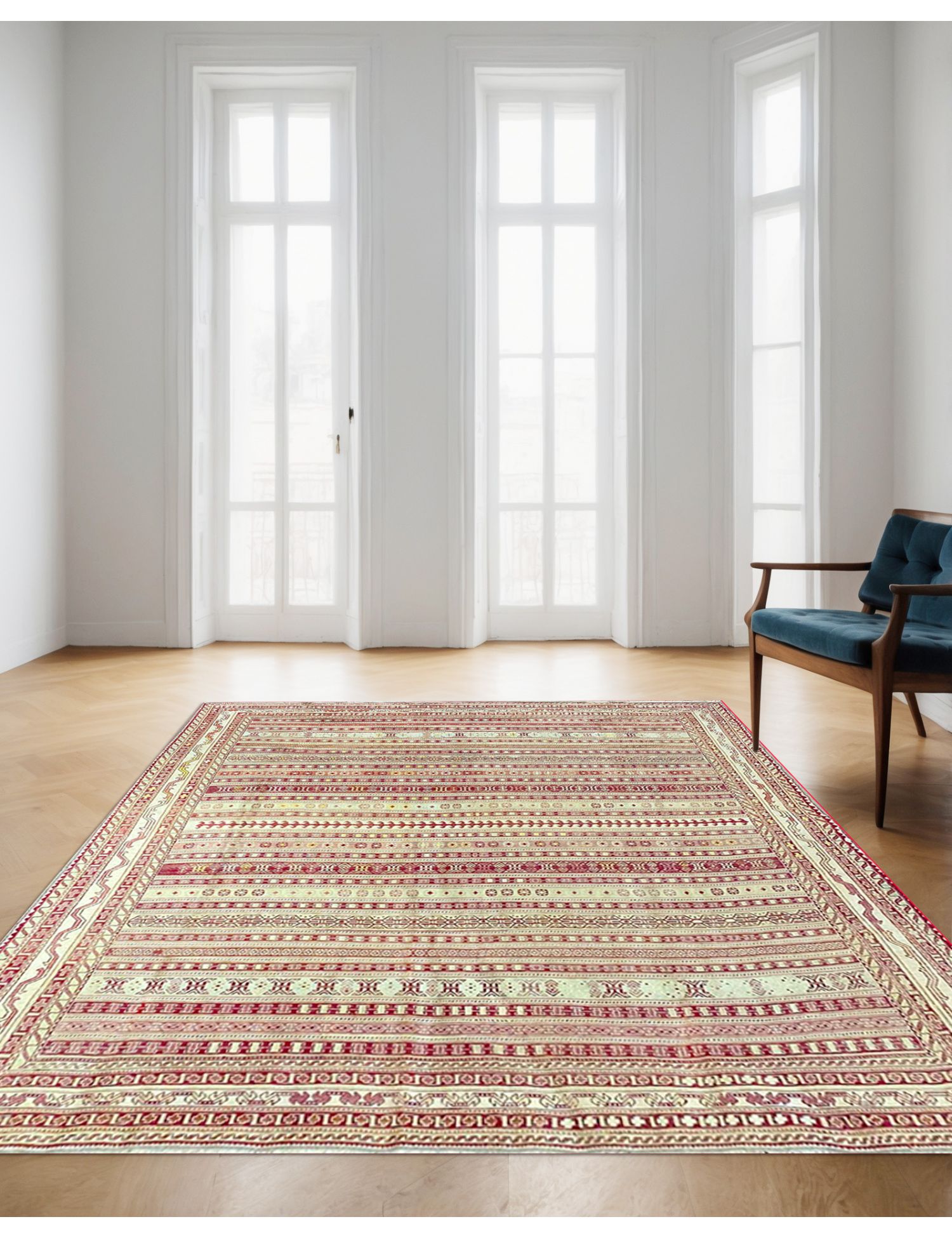 PERSIAN SILK KILIM   186 x 157 cm
