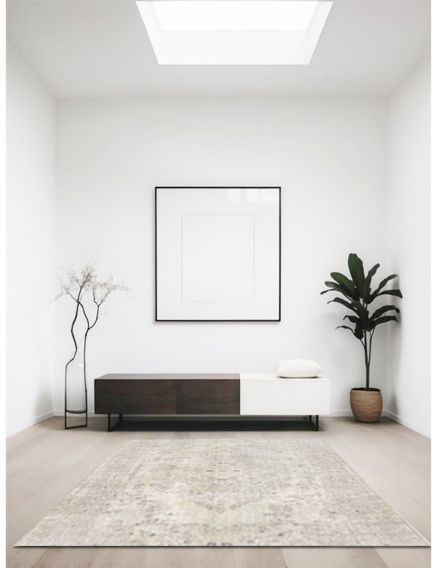 Persisk vintage matta   176 x 176 cm