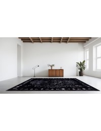 Schwarz Persien Vintage Perserteppich  376 x 300 cm