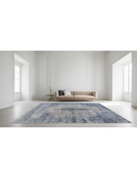 Blå Persien Vintage Tæppe  350 x 250 cm