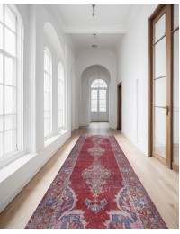 Röda Persien Vintage matta  271 x 111 cm