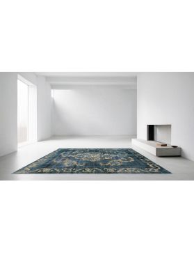 Vintage teppe 370 x 285 blå