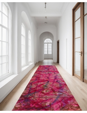 Multi kleur Perzië Vintage Tapijt 360 x 80 cm - view 2