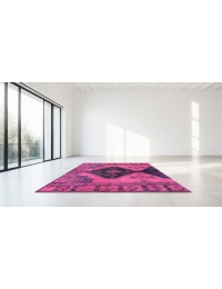 Rosa Persien Vintage Teppich 137 x 157 cm - view 2