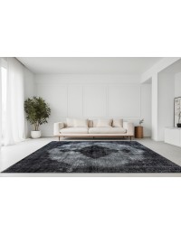 Zwarte  Perzië Vintage Tapijt  385 x 265 cm