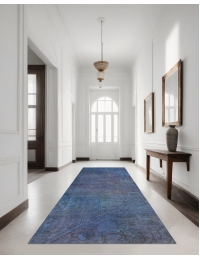 Blu Persiano Tappeto Vintage 195 x 90 cm - view 2