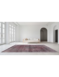 Purper Perzië Vintage Tapijt  397 x 287 cm