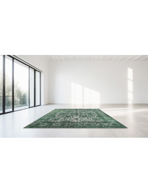 Grün Persien Persischer Vintage Teppich  322 x 297 cm