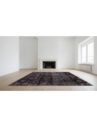 Svart Persien Persisk vintage matta  280 x 187 cm