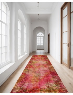 Oransje Persia Persisk vintage teppe 380 x 77 cm - view 2