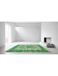 Groen Perzië Perzisch Vintage Tapijt  415 x 300 cm