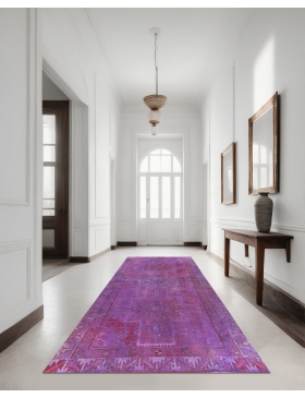 Purper Perzië Perzisch Vintage Tapijt 230 x 108 cm - view 2