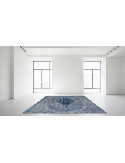 Blau Persien Persischer Vintage Teppich 290 x 295 cm - view 1