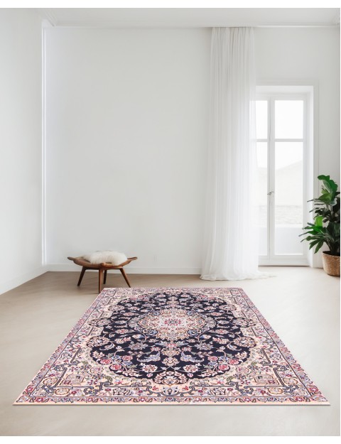 Blu Persiano Nain Tappeto  152 x 100 cm