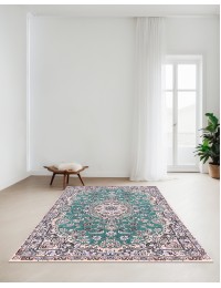 Grønn persia Nain Teppe  159 x 104 cm