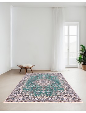 Grønn Persia Nain Teppe 159 x 104 cm - view 2