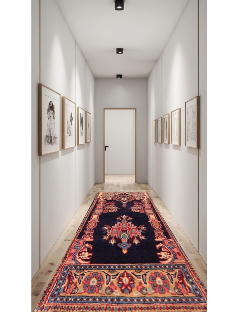 Blue Persia Sarough Carpet 96 x 51 cm - view 2