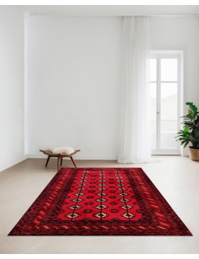Rojo Persia Turkman Alfombra  200 x 115 cm