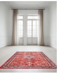 Rød Persien Sarough Tæppe 140 x 81 cm - view 1