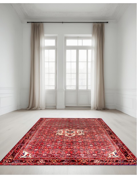 Rot Persien Hamadan Teppich 218 x 149 cm