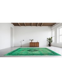 Vert Persan Tapis Persan vintage  385 x 285 cm