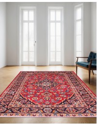 Rød persia Keshan Teppe  136 x 100 cm