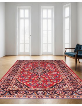 Red  Persia Keshan Carpet  136 x 100 cm